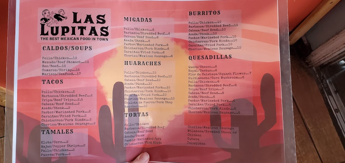 Las Lupitas Mexican Restaurant Menu - Image 2
